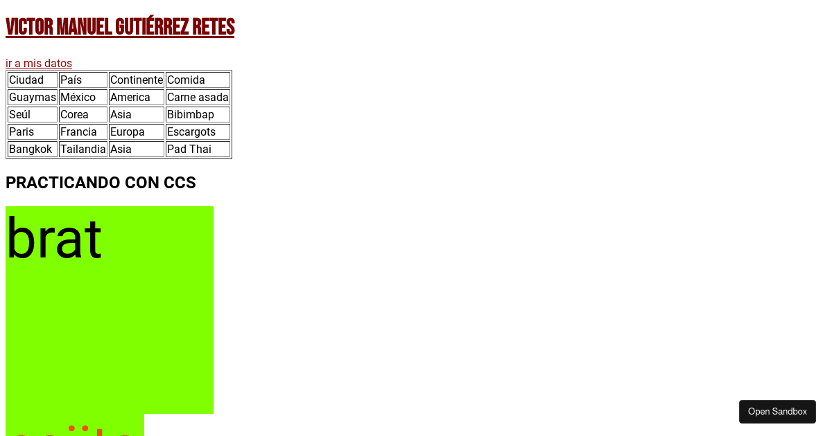 PRACTICA 1 - Codesandbox