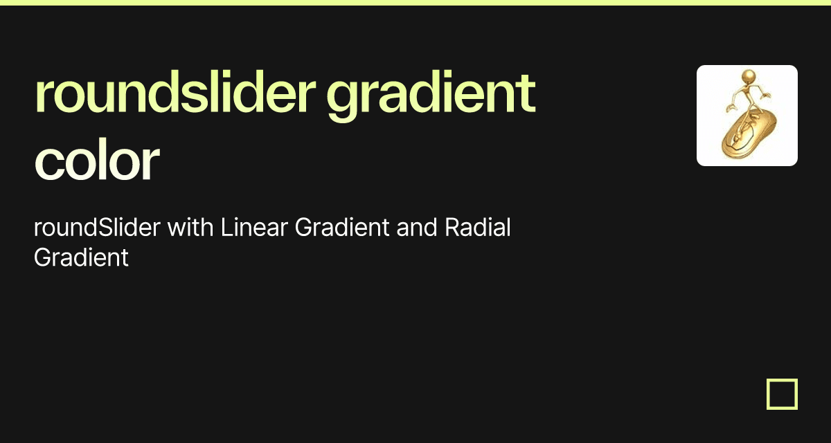 roundslider gradient color - Codesandbox
