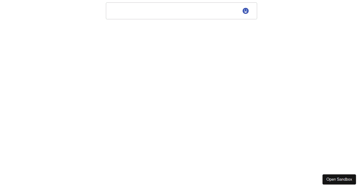 reactemojipicker Codesandbox
