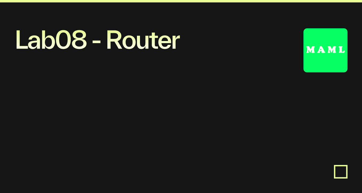 Lab08 - Router - Codesandbox