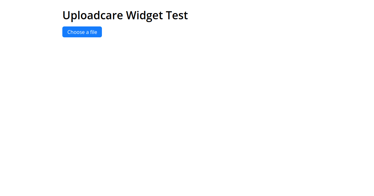 Uploadcare Widget - Codesandbox