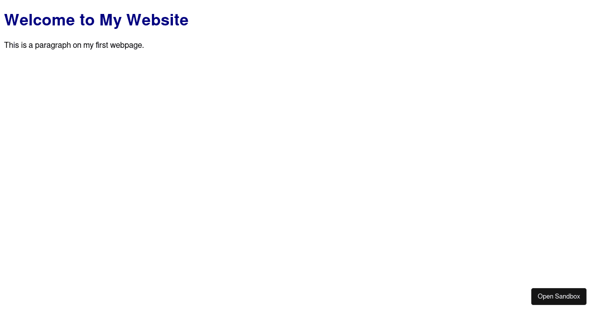 002-Setting Up a Basic HTML File Structure - Codesandbox
