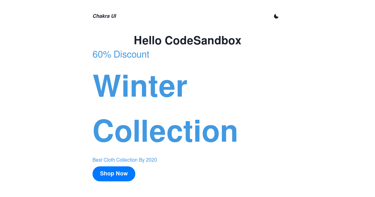 LightMode Text - Codesandbox
