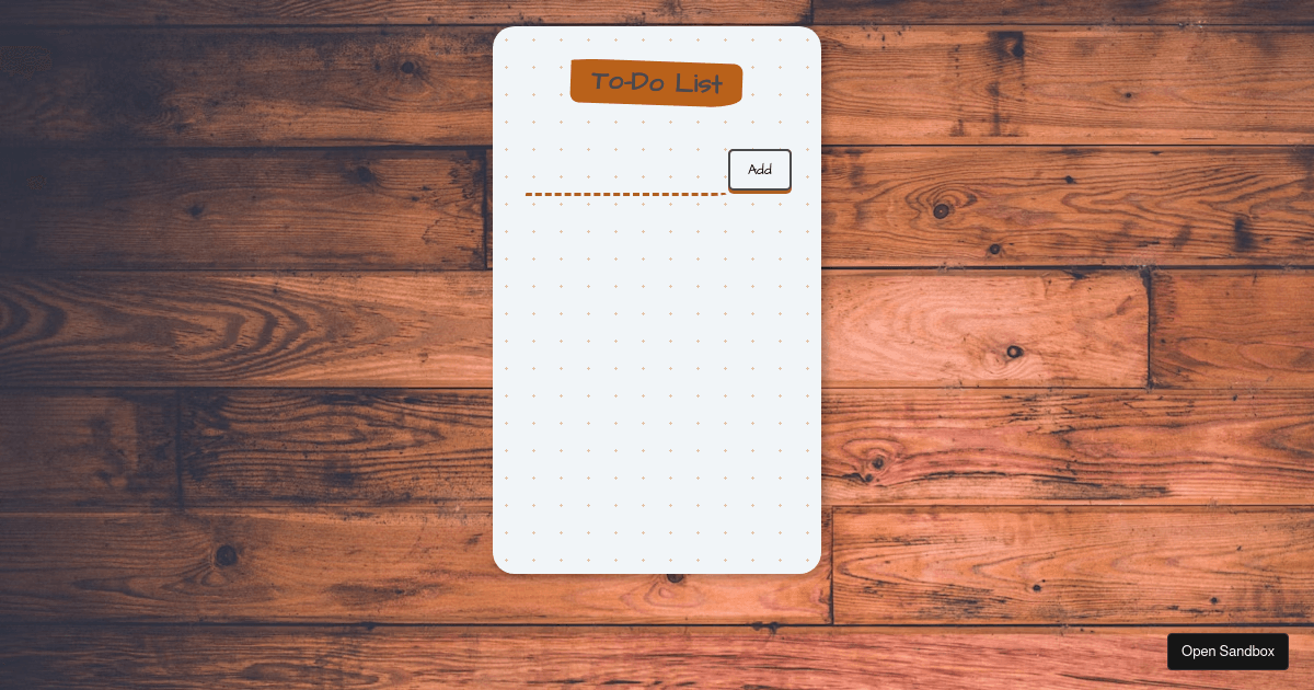 to-do-list - Codesandbox