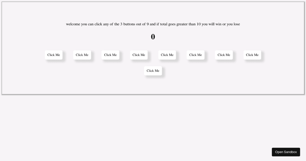 react - Codesandbox