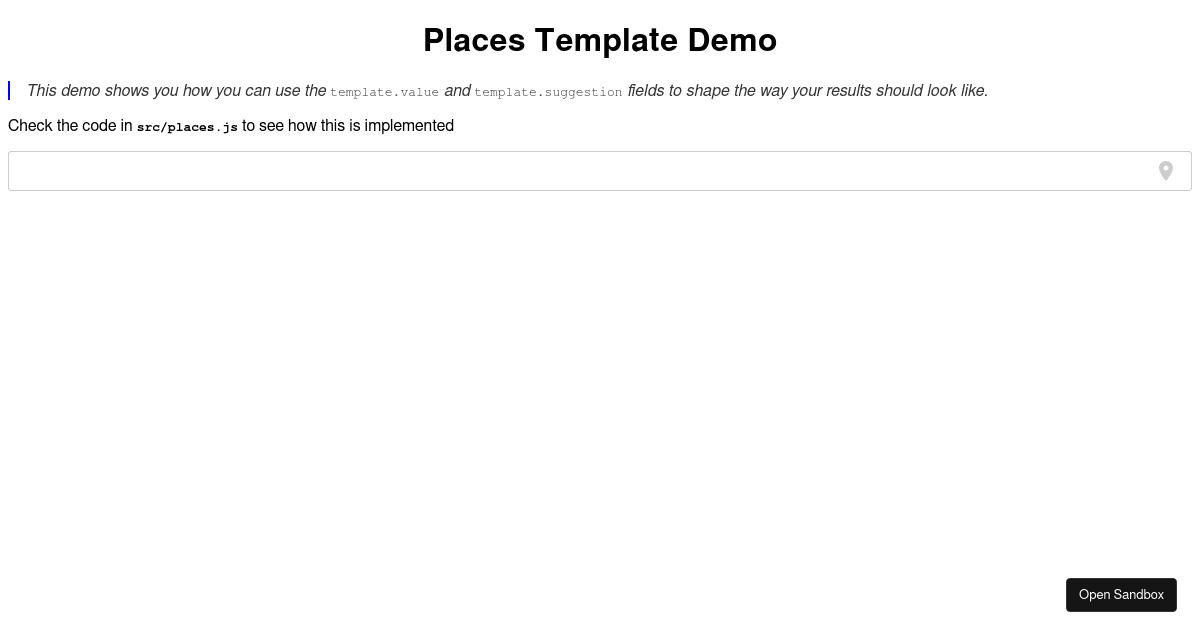places-template-demo - Codesandbox