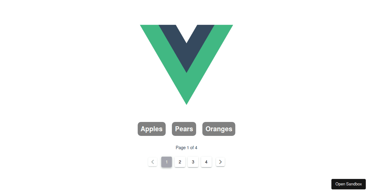 _The simplest Vuetify pagination Codesandbox