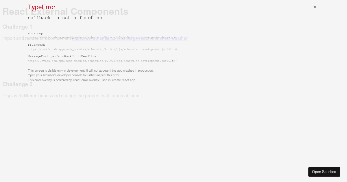 React External Components (forked) - Codesandbox