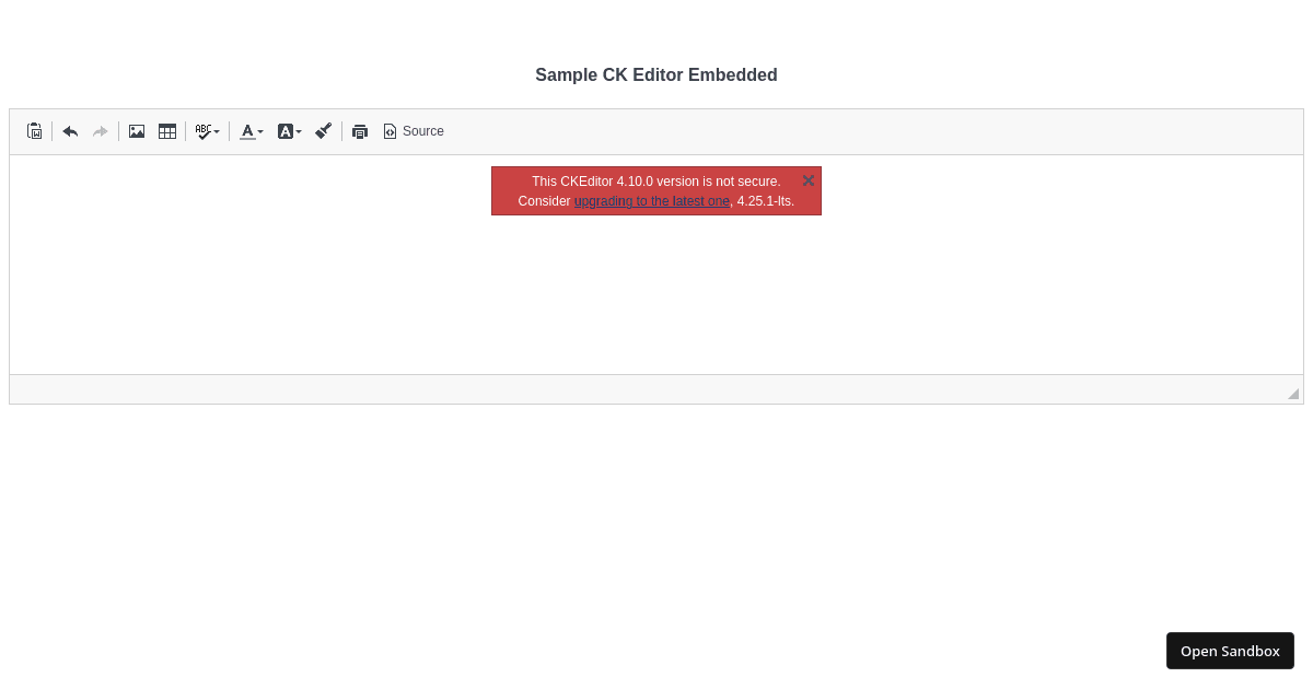 ckeditor vue (forked) - Codesandbox