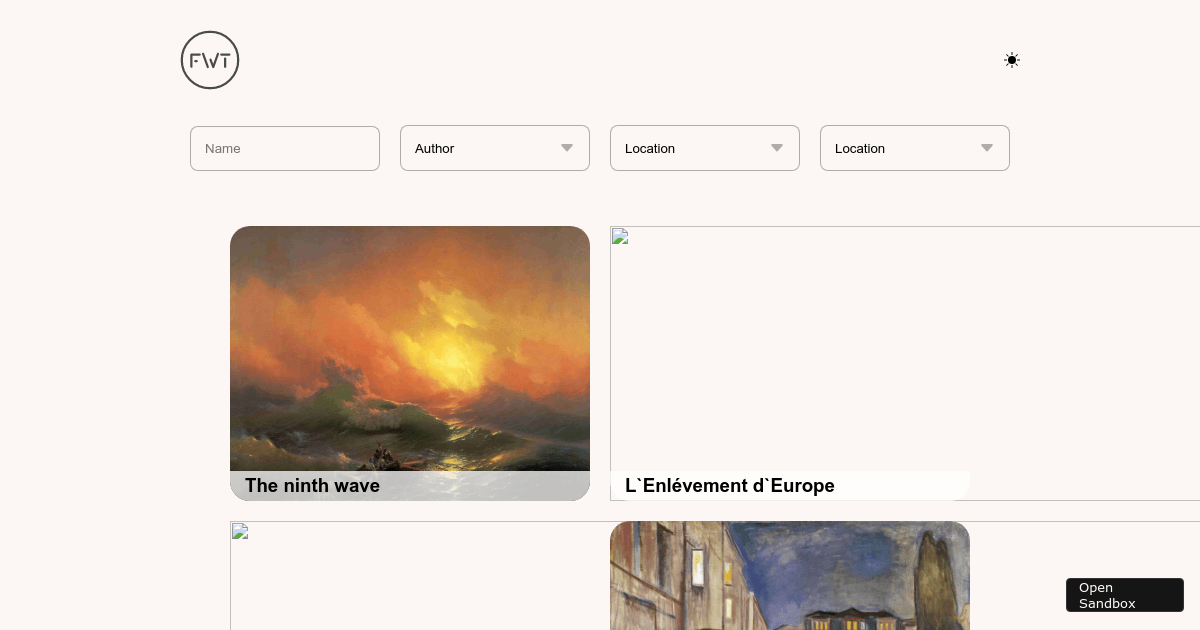 gallery - Codesandbox