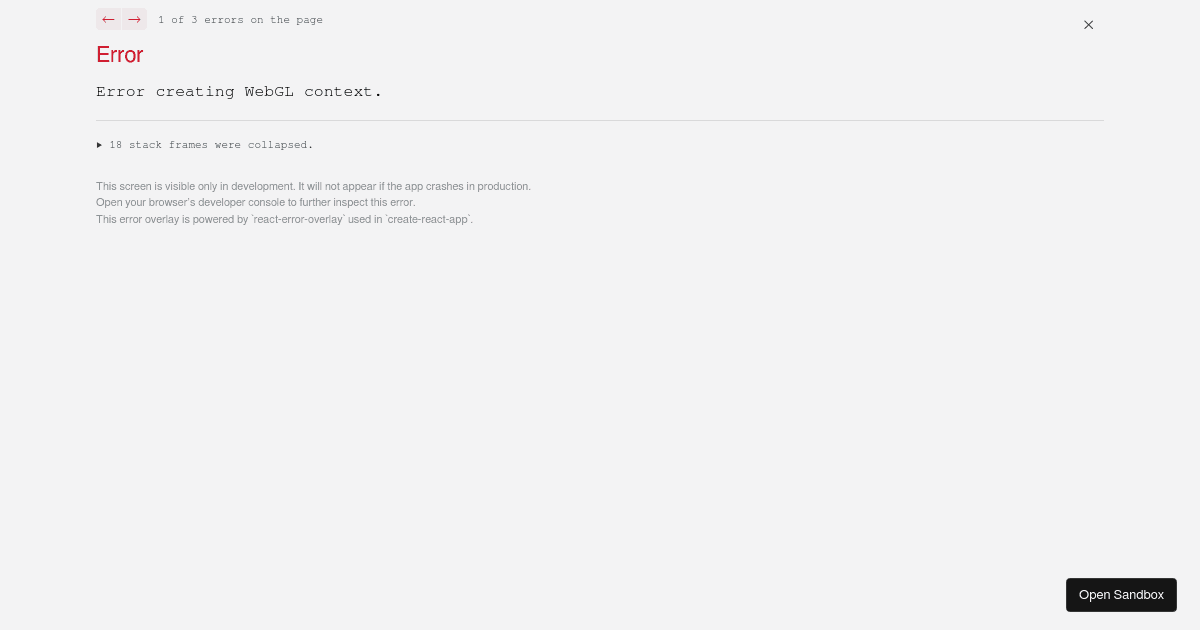 React 3 fiber - Codesandbox