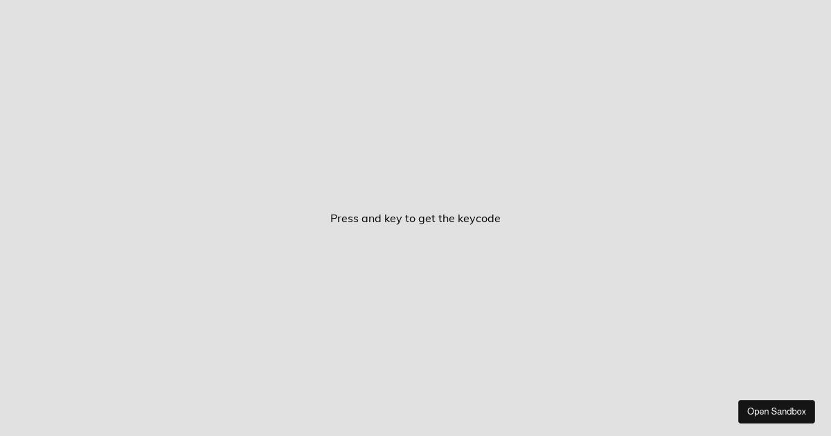 bradtraversy/javascript-sandbox: event-keycodes - Codesandbox