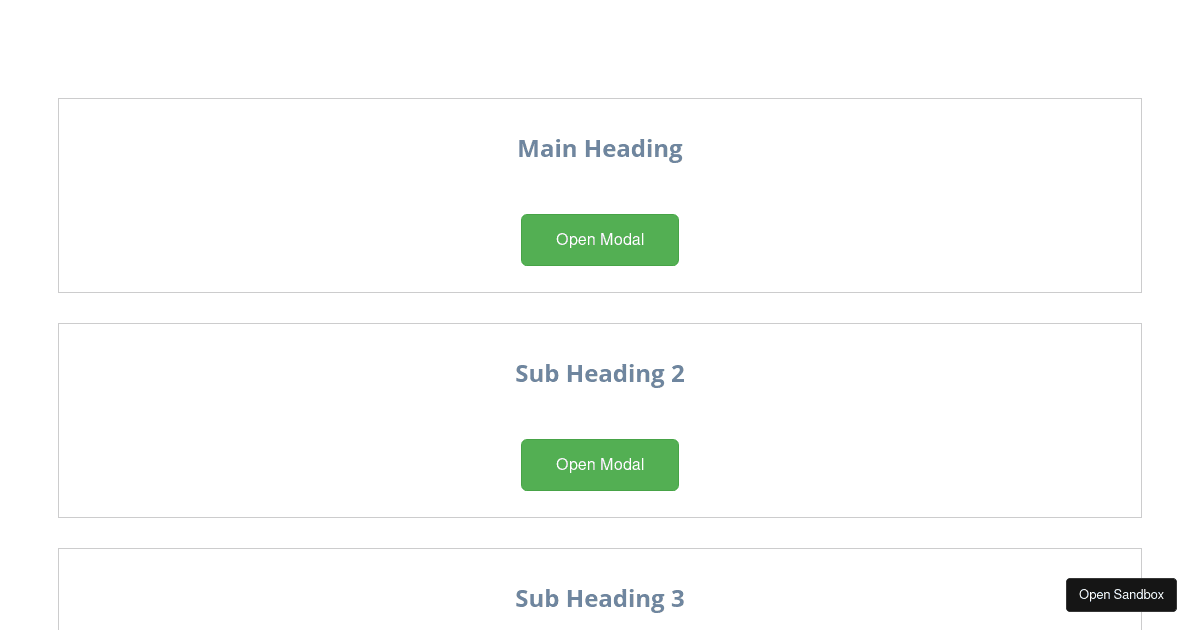andyzack/custom-modal - Codesandbox