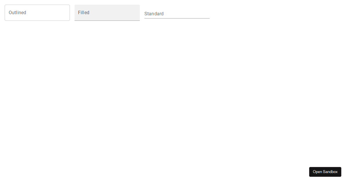 BasicTextFields Material Demo - Codesandbox