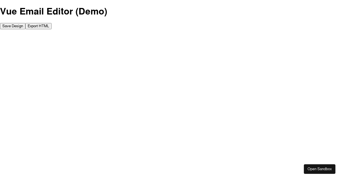 Vue Email Editor (forked) - Codesandbox