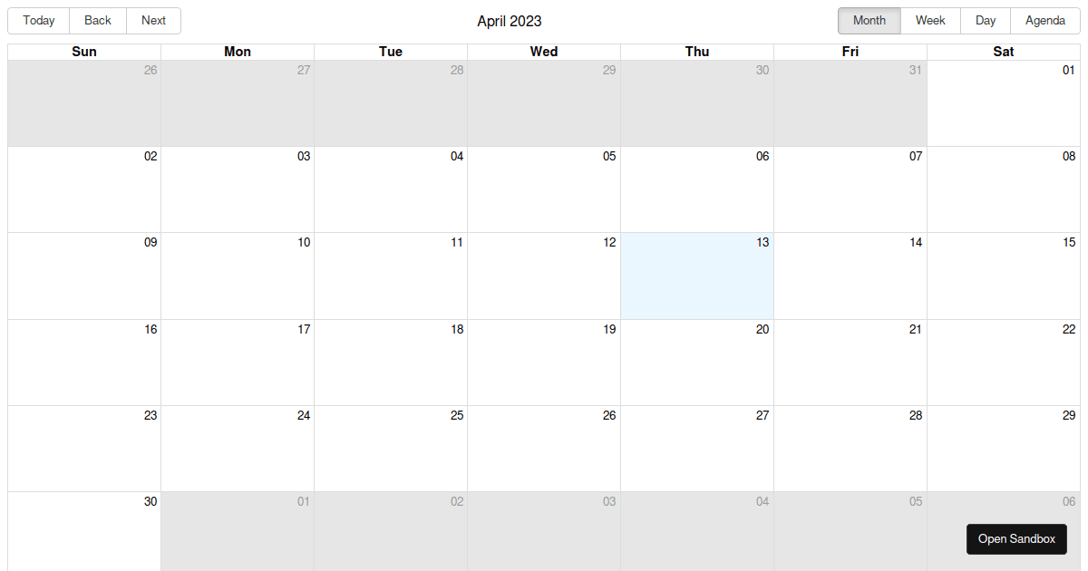 Cron vs ICalendar Codesandbox