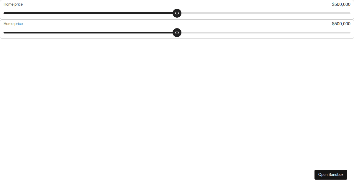 slider - Codesandbox