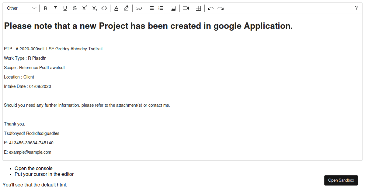 nibexample Codesandbox