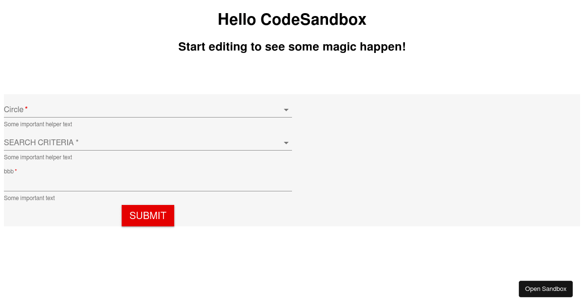 new - Codesandbox