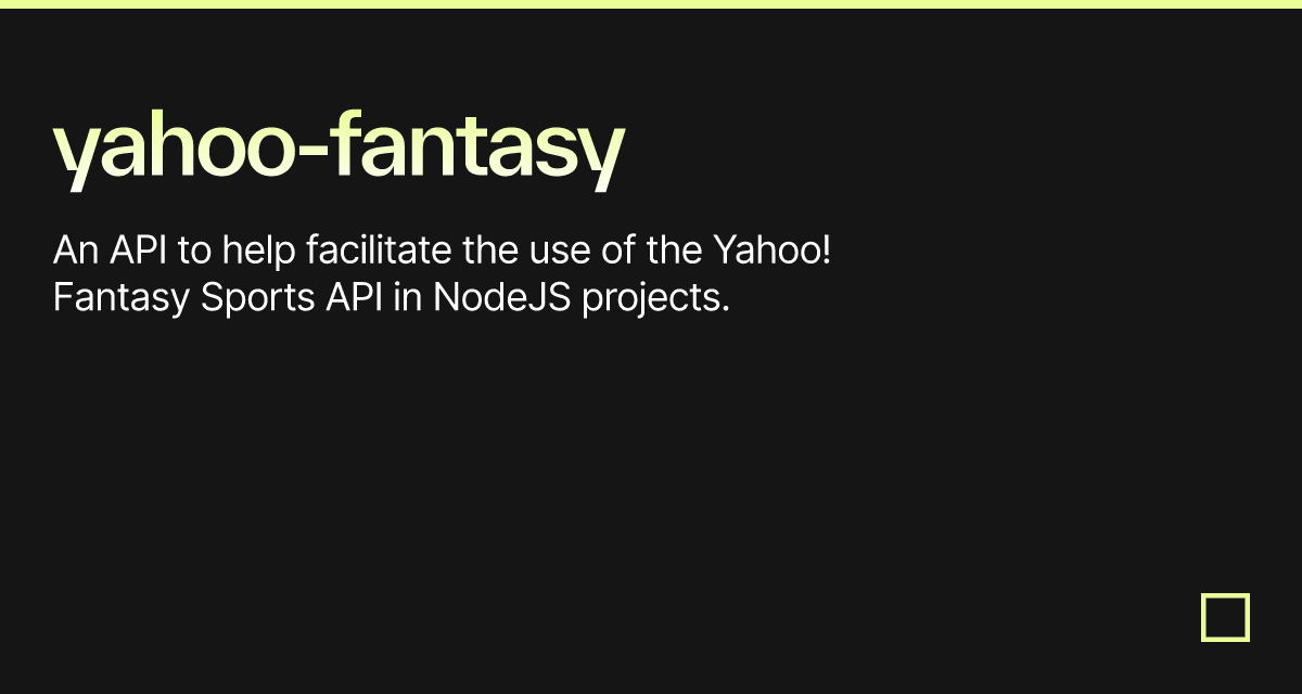 yahoofantasy Codesandbox