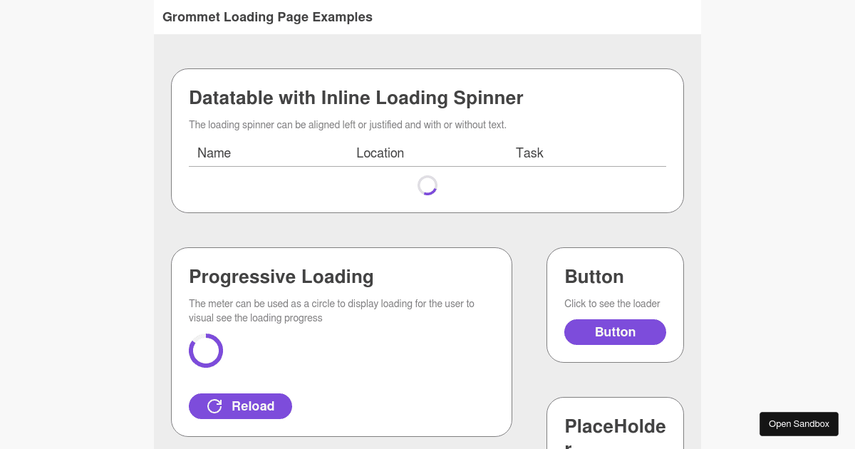 Weekly Pattern: Loading Example - Codesandbox
