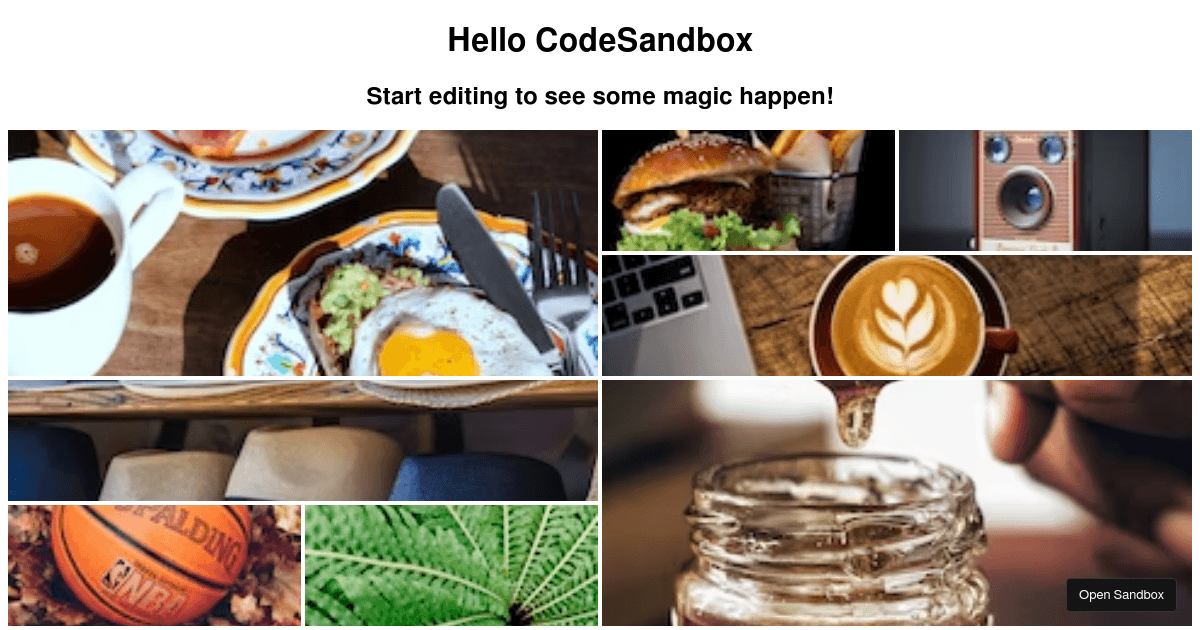 react - Codesandbox
