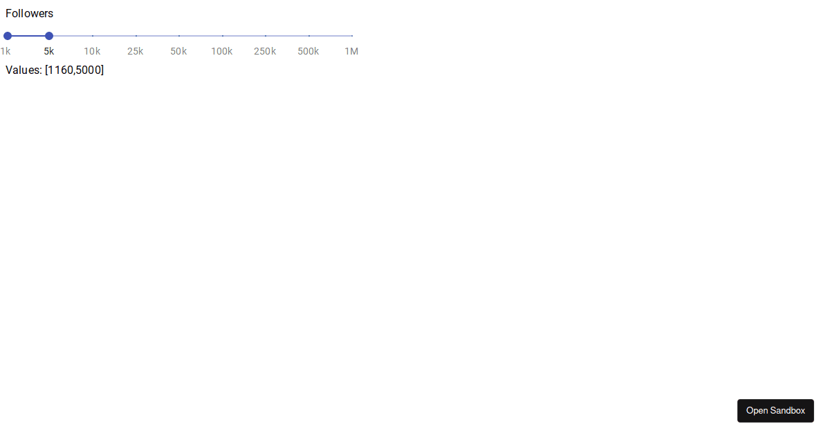 Slider scale - Codesandbox