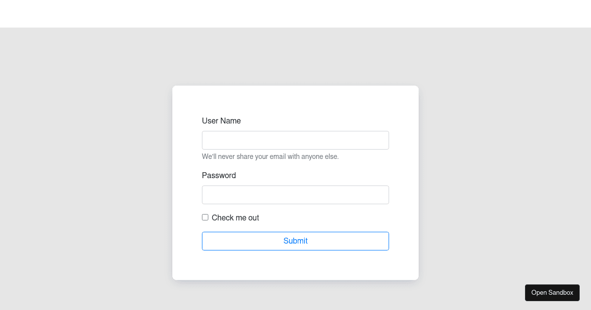 bootapp - Codesandbox