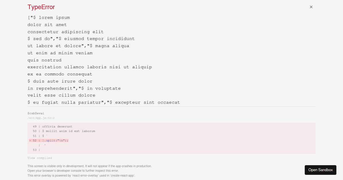 mini-terminal (forked) - Codesandbox