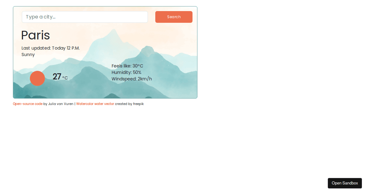 react - Codesandbox