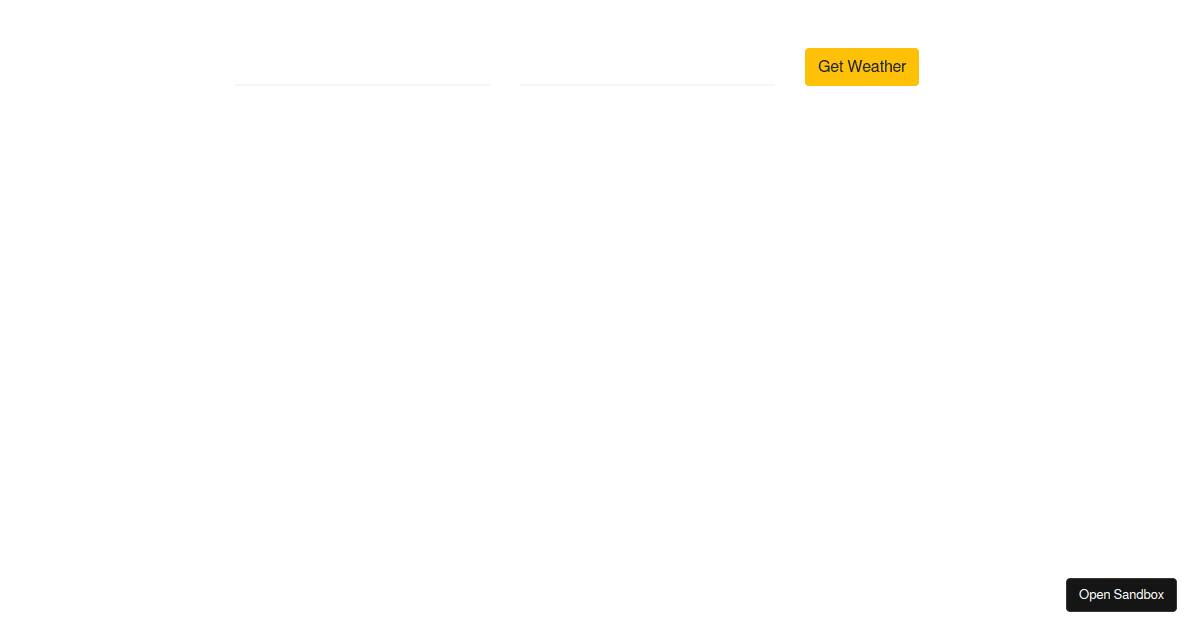 weather - Codesandbox