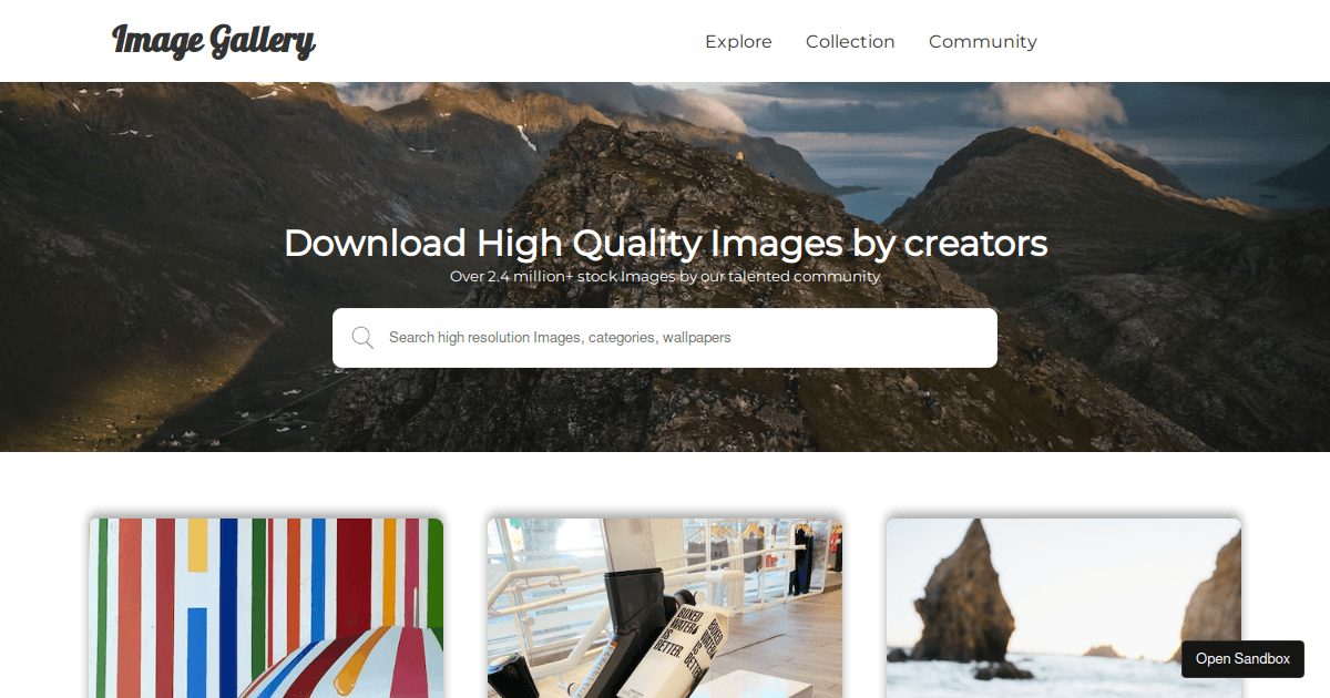 images-gallery - Codesandbox