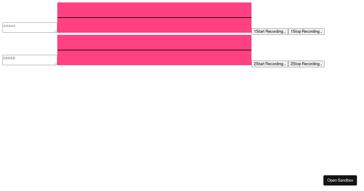 test reactmic Codesandbox