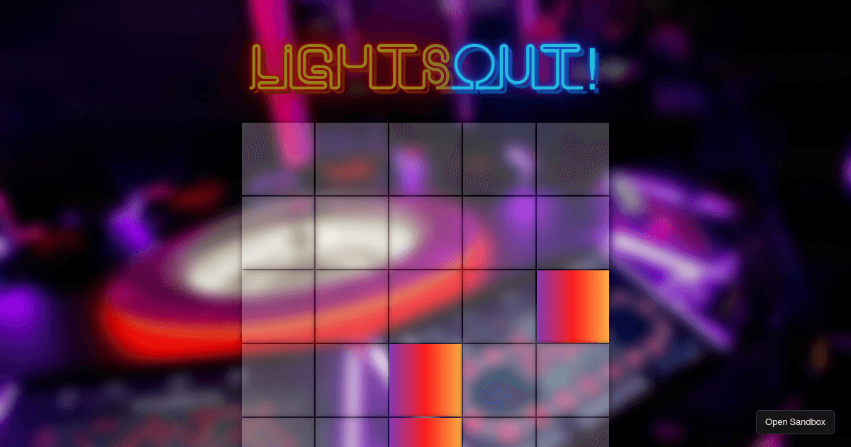 lightsout Codesandbox