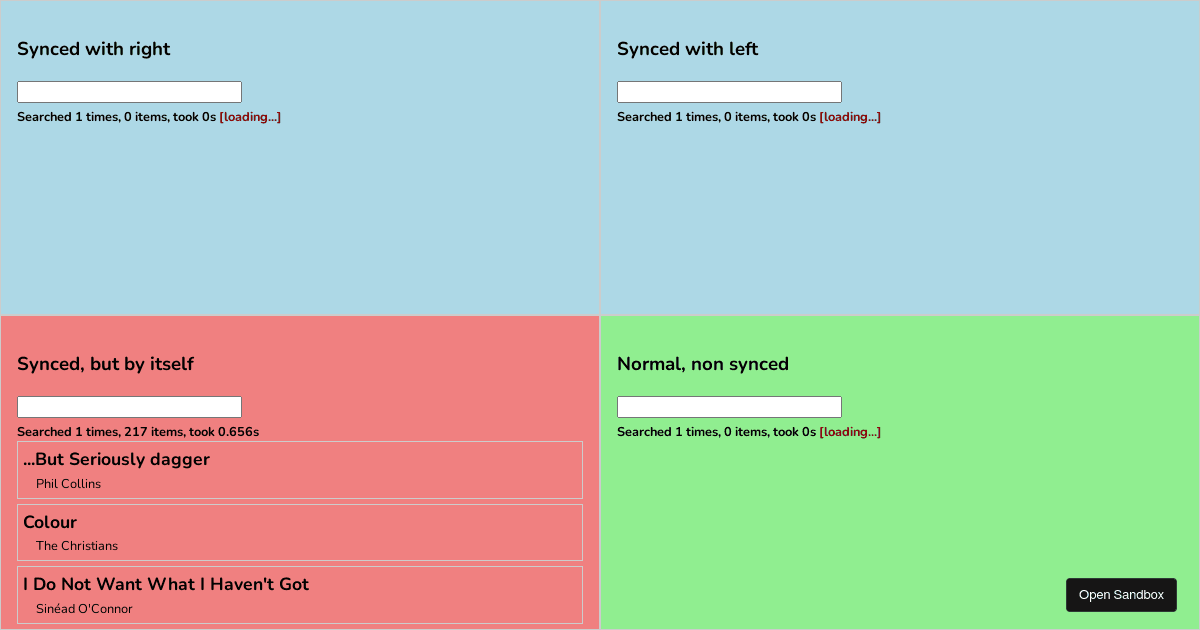 Shared state, defined on component - Codesandbox