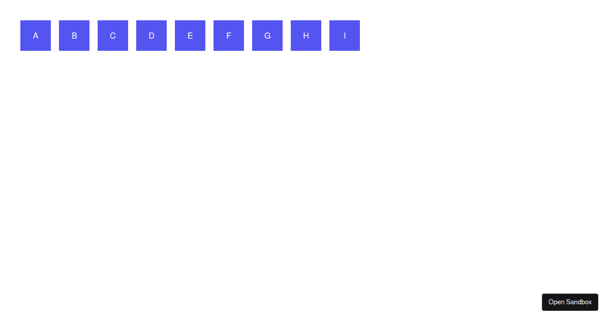 react-easy-sort horizontal list demo (forked) - Codesandbox