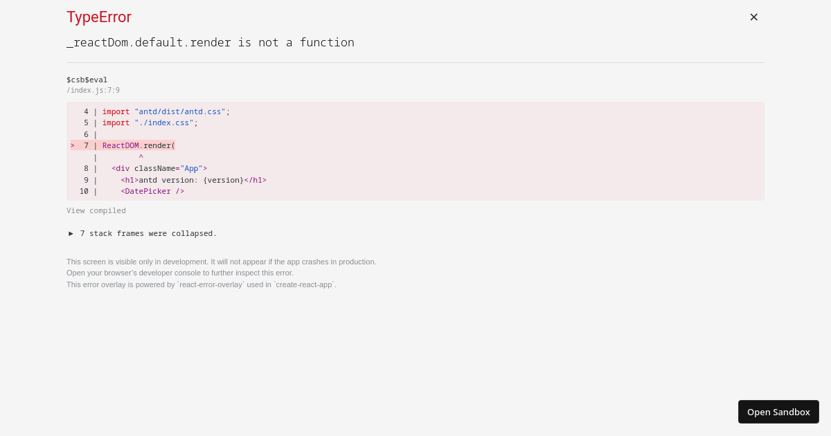 antd reproduction template (forked) - Codesandbox