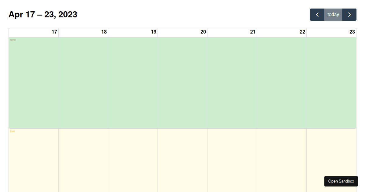 LLG Calendar (forked) - Codesandbox