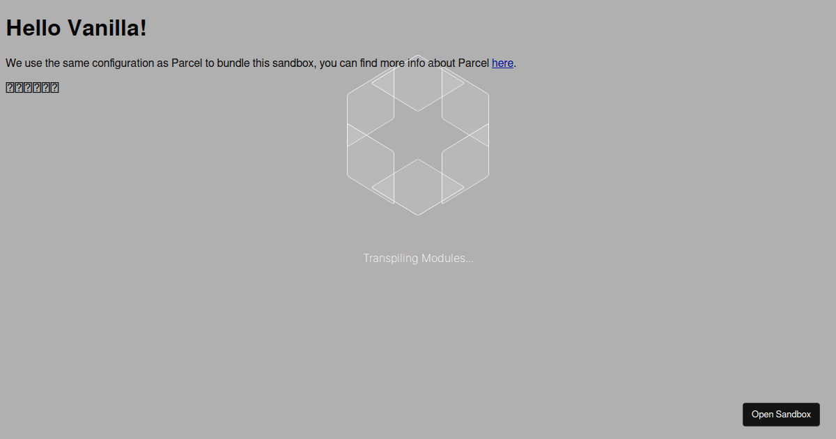 vanilla - Codesandbox