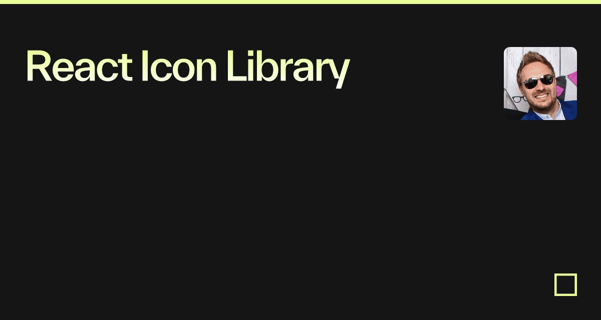 React Icon Library - Codesandbox