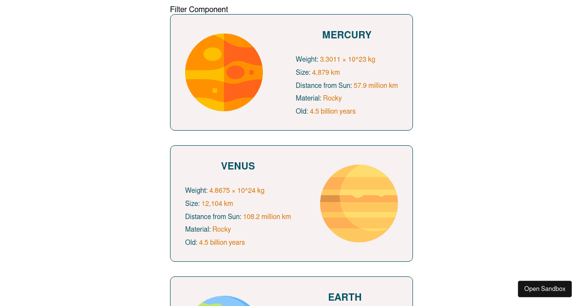 react hooks example 8 Codesandbox