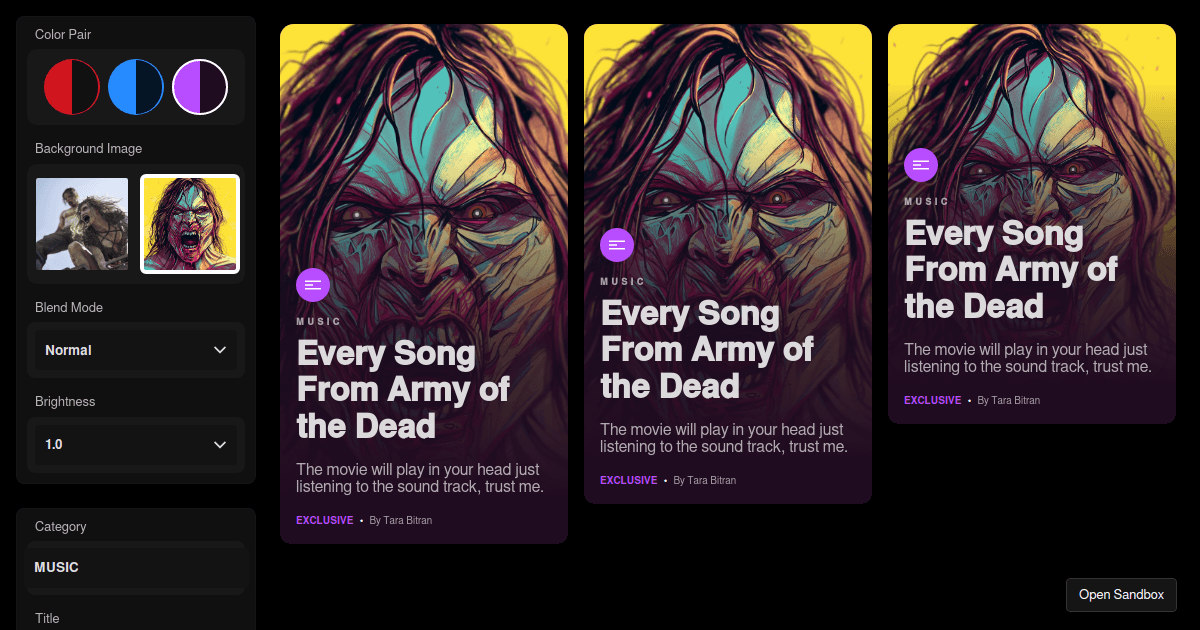 PULSE Blend Mode Visualization Codesandbox