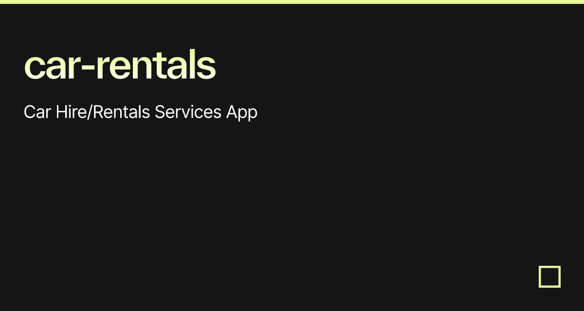 carrentals Codesandbox