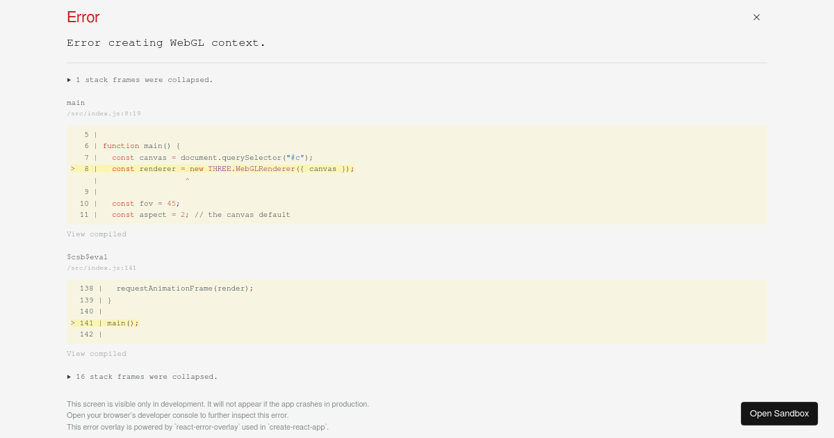 vanilla - Codesandbox