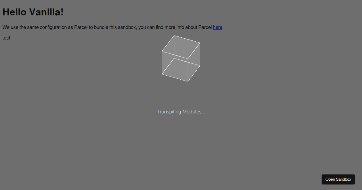 vanilla - Codesandbox