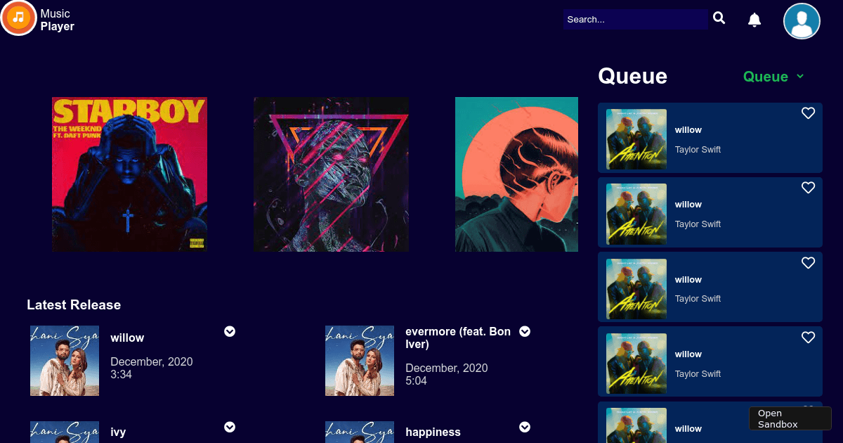 music-player-1 - Codesandbox