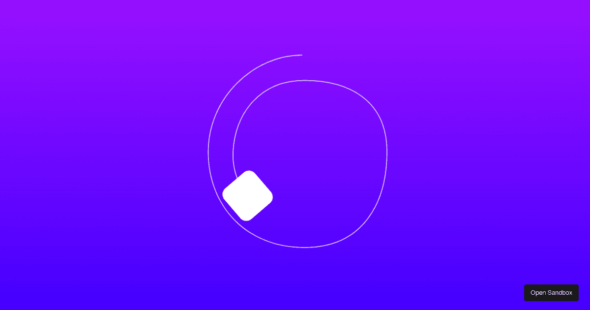 Framer Motion: Motion along a path (forked) - Codesandbox