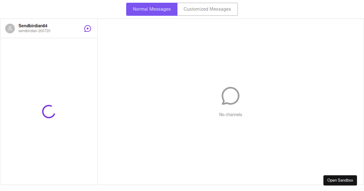 CustomMessage - Codesandbox