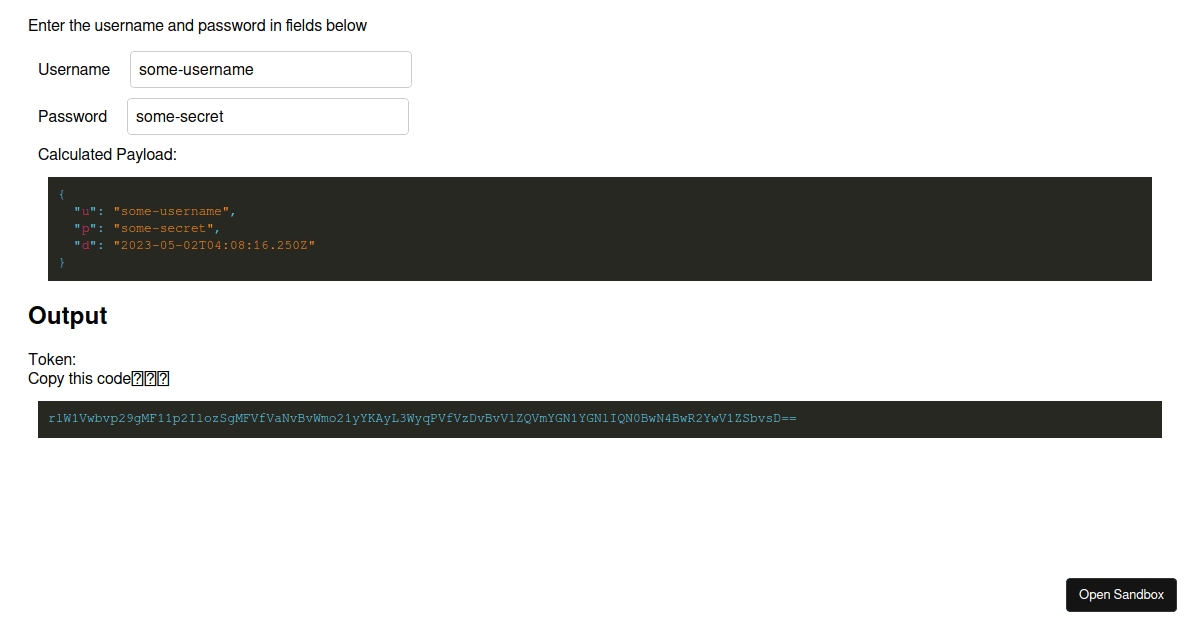 Rot13 of Base64 in JS Codesandbox