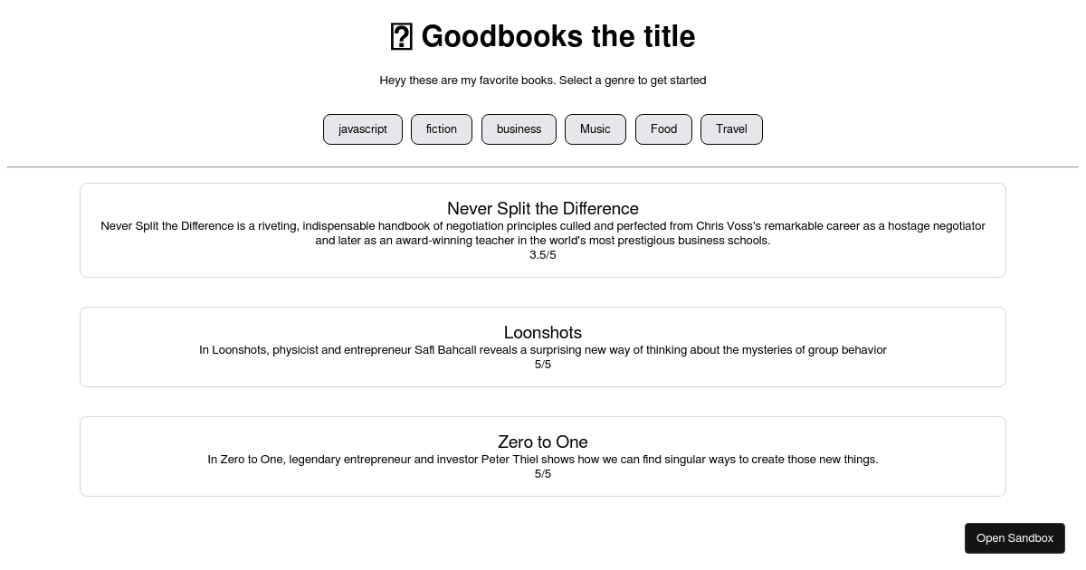 react - Codesandbox